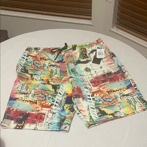 OAS Colorful Cityscape Men's Board Shorts